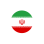 Iranian flag in the shape of a circle to click on and be sent to the farsi version of the website.