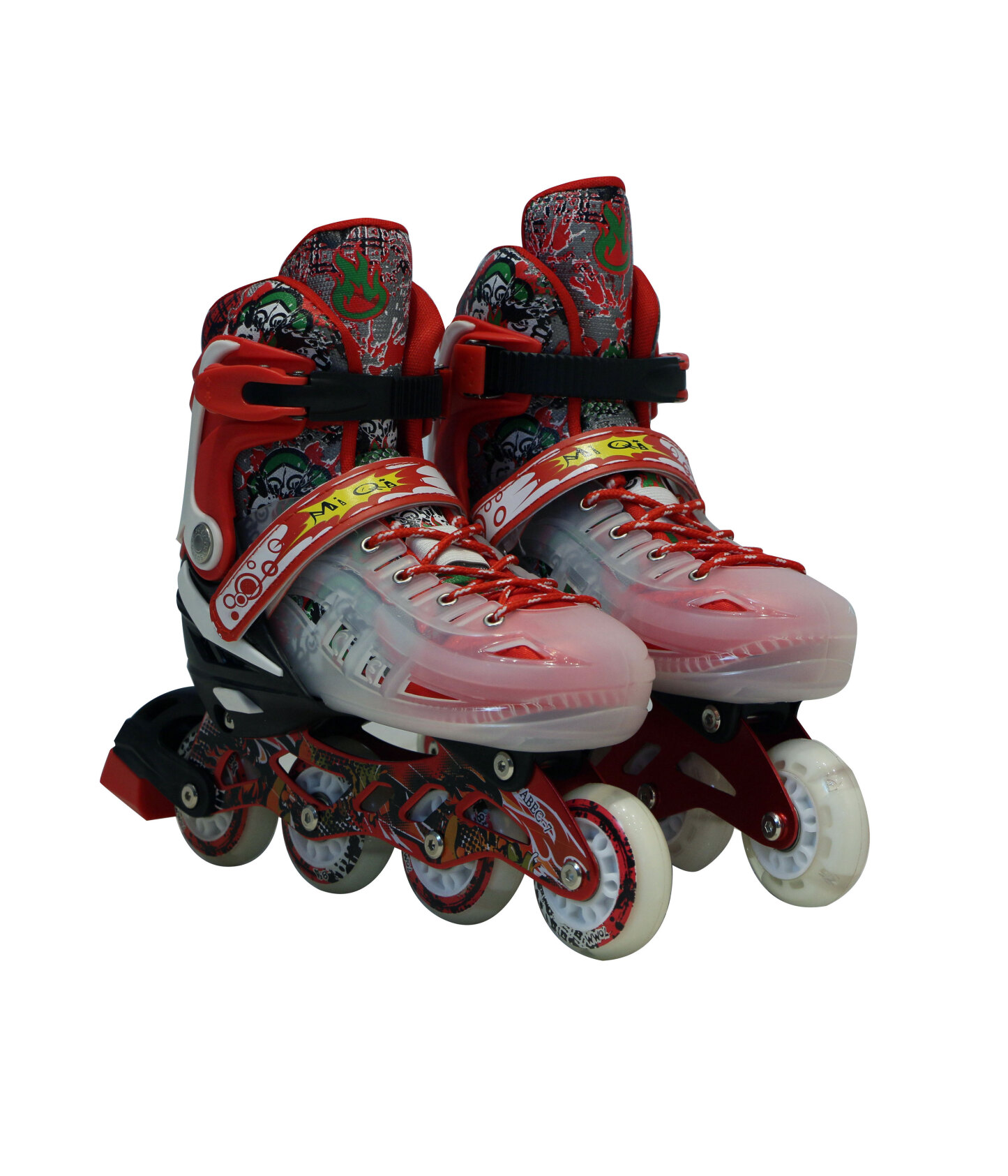  اسکیت هارد کیس چهار چرخ لبفا مدل 40-4 رنگ قرمز از نمای جلو مناسب تفریح و ورزش 