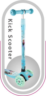 A rectangle with rounded corners and a photo of Lebefa's blue mechanical self-balancing scooter and the text kick scooter